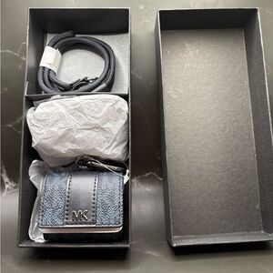 Michael kors Hudson logo lanyard case for Apple AirPods Pro.